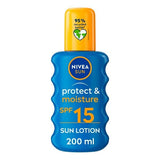 NIVEA SUN Suncream Spray Protect & Moisture SPF15 200ml GOODS Superdrug   