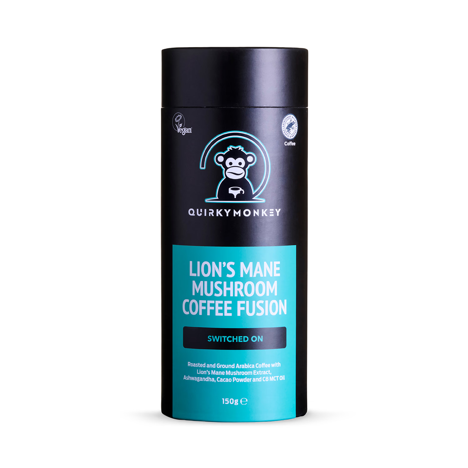 Quirky Monkey Lion's Mane mushroom coffee 150g - British product