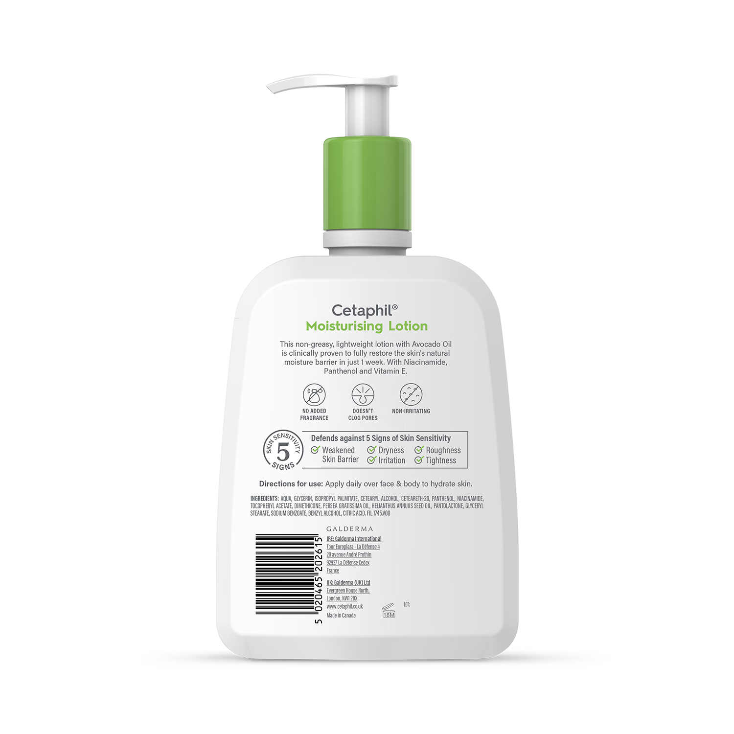 Cetaphil Moisturising Face & Body Lotion 236ml - British product