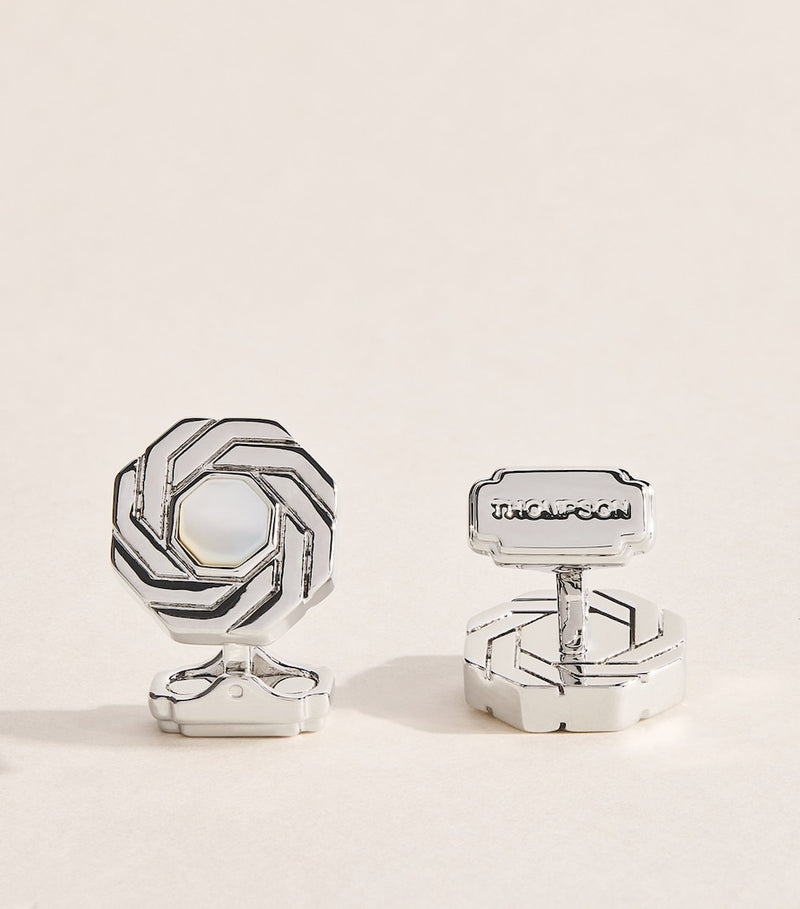 Tateossian Octagon Insignia Cufflinks