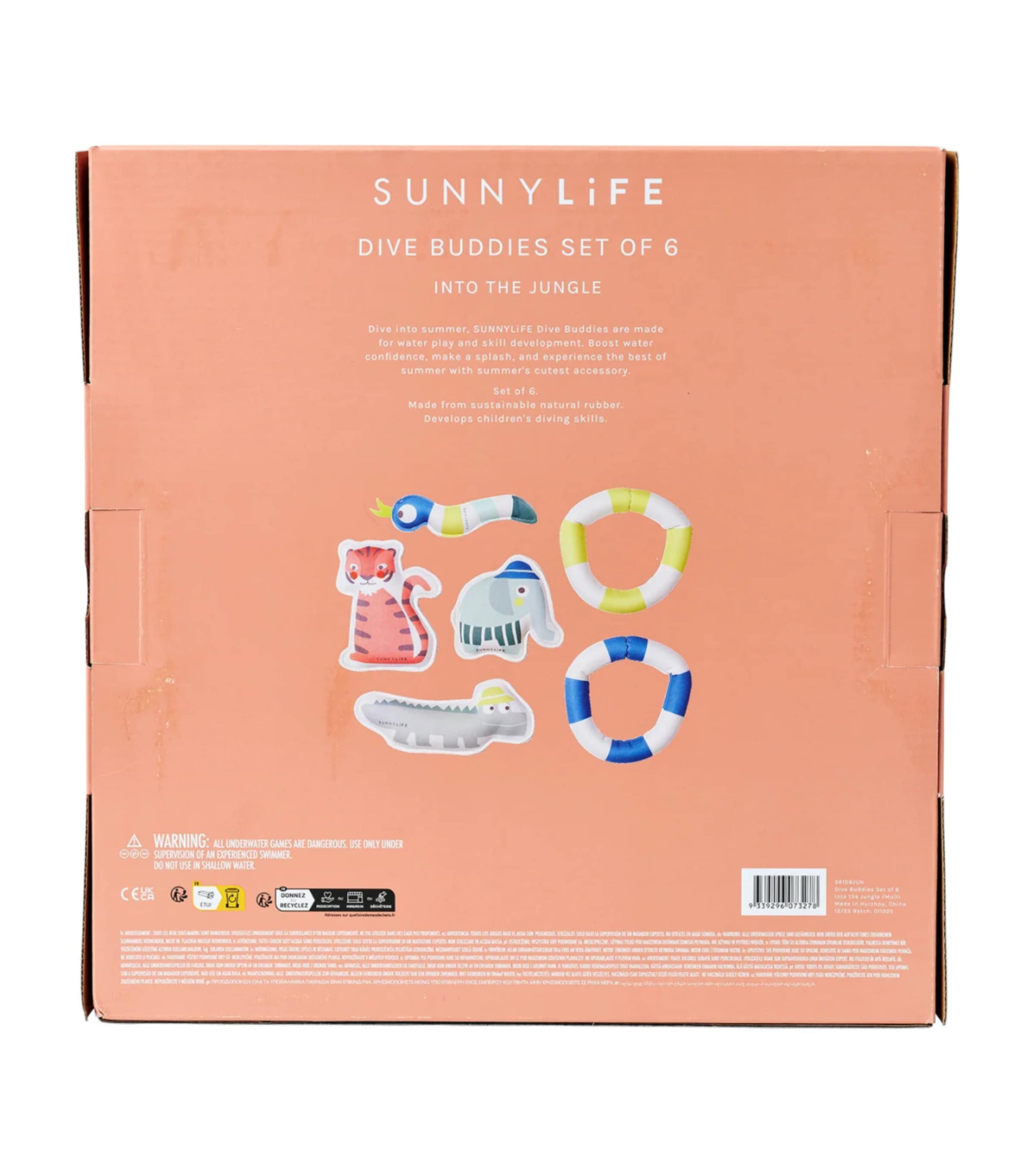 Sunnylife Dive Buddies set of 6, imported from the UK