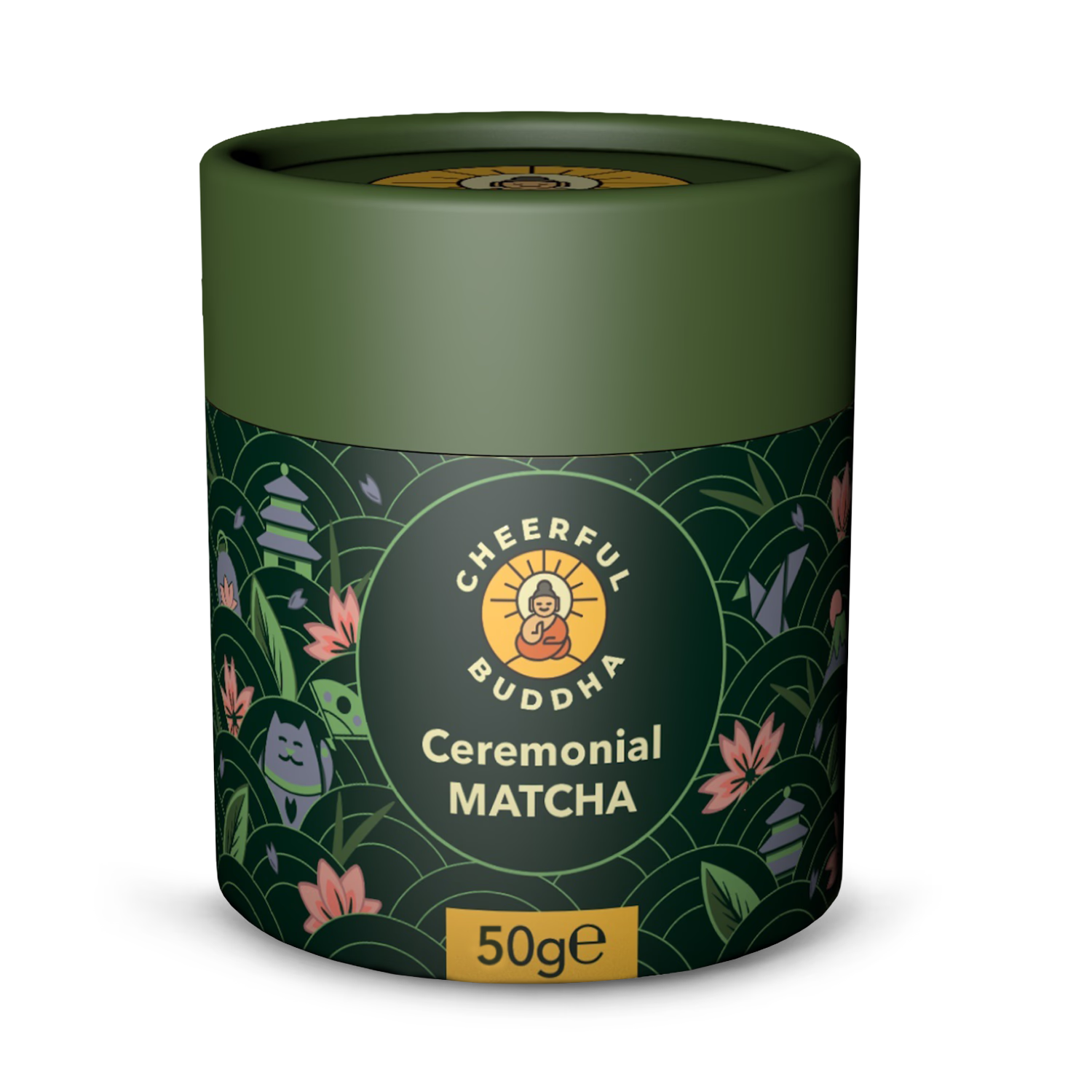 Cheerful Buddha ceremonial matcha green tea 50g, UK version