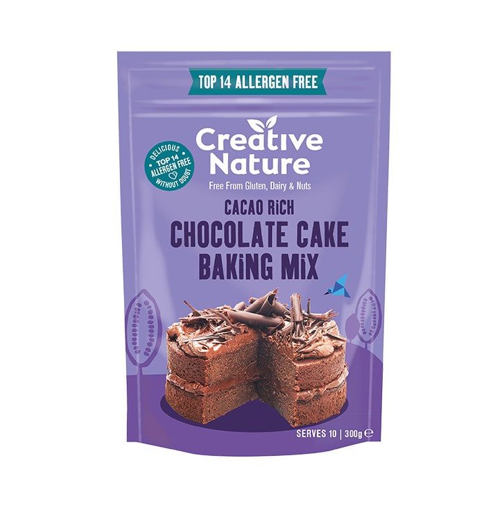 Creative Nature Carrot Cake Mix Simply Spiced 268g GOODS Holland&Barrett Cacao Rich Chocolate Cake