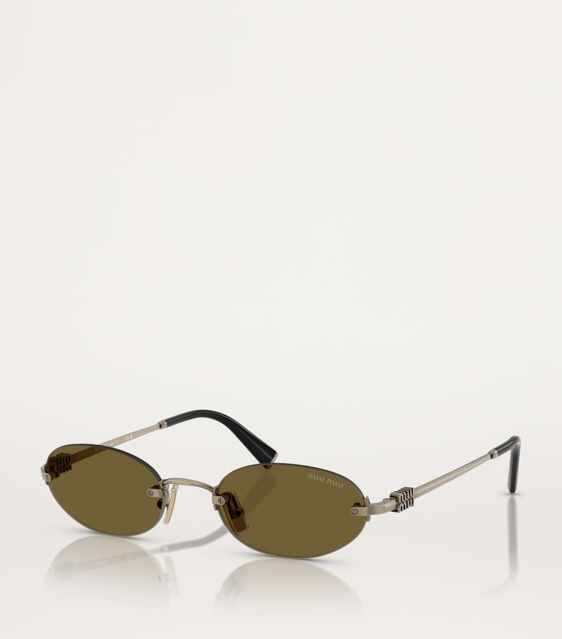 Miu Miu oval metal sunglasses, imported from the UK