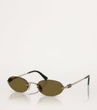 Miu Miu oval metal sunglasses, imported from the UK