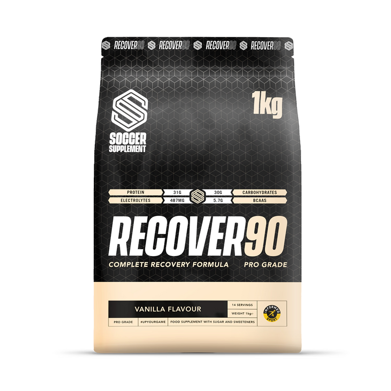 Soccer Supplement Recover90 vanilla recovery protein powder 14 servings - British product