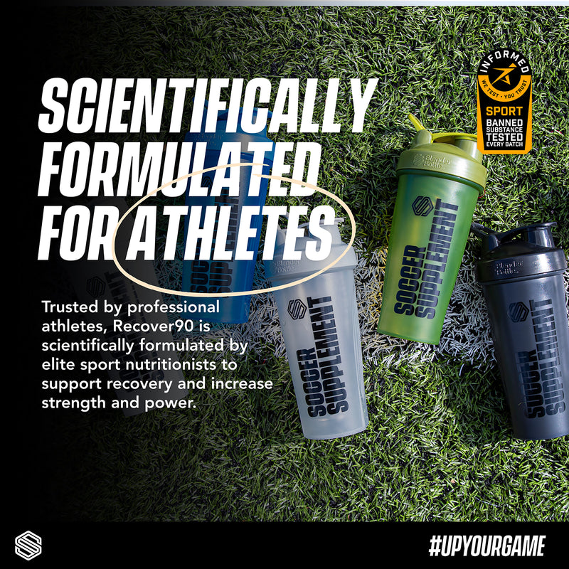 Soccer Supplement Recover90 vanilla recovery protein powder 14 servings - British product