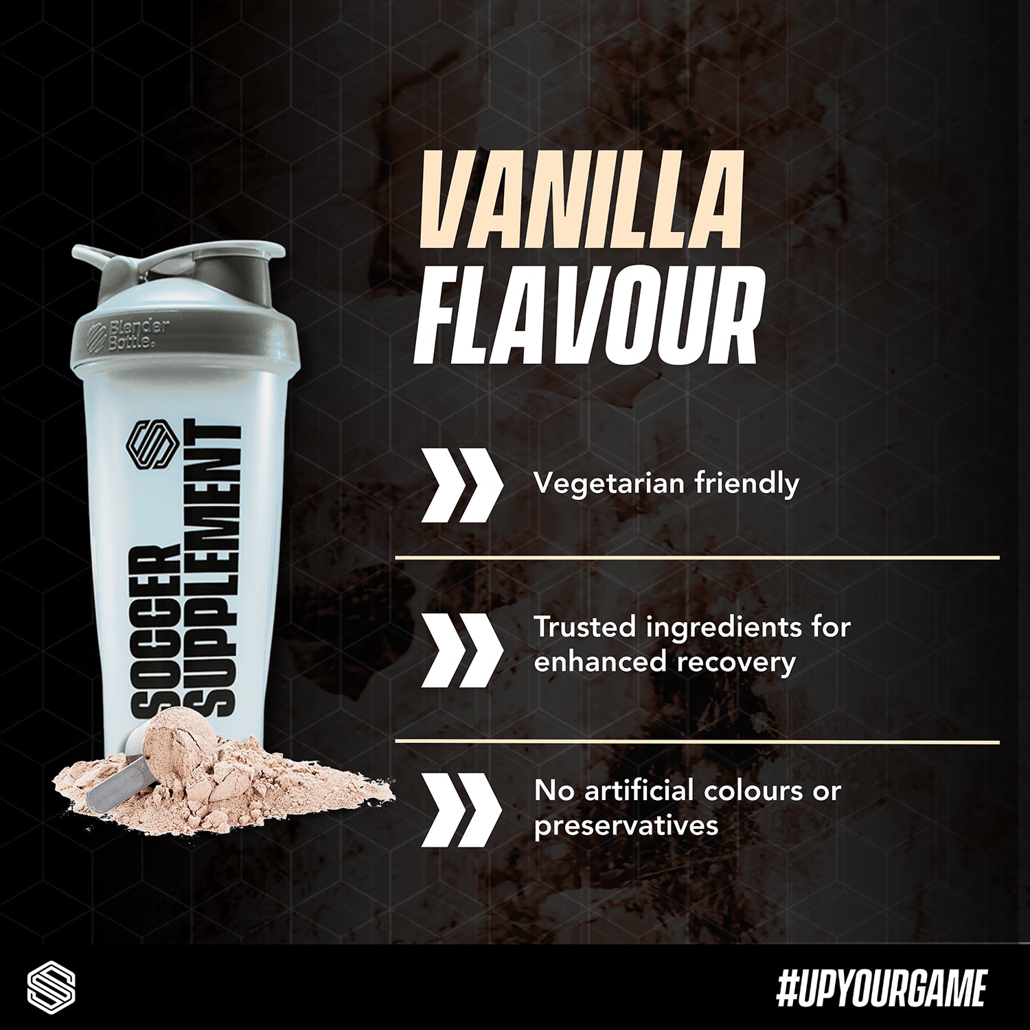 Soccer Supplement Recover90 vanilla recovery protein powder 14 servings - British product