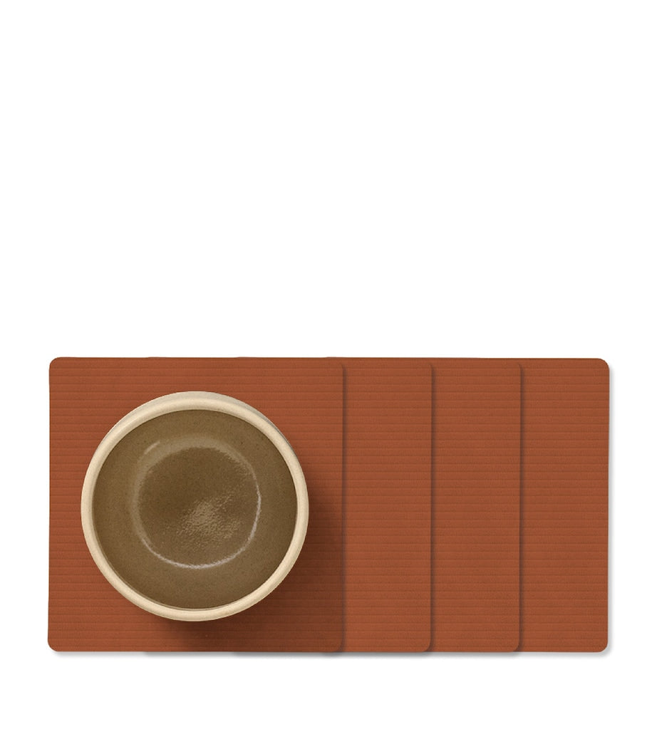LIND DNA square corduroy coasters set of 4 - British product