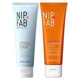 Nip+Fab Glycolic Fix Scrub & Vit C Fix Scrub Morning & Night Duo GOODS Boots   