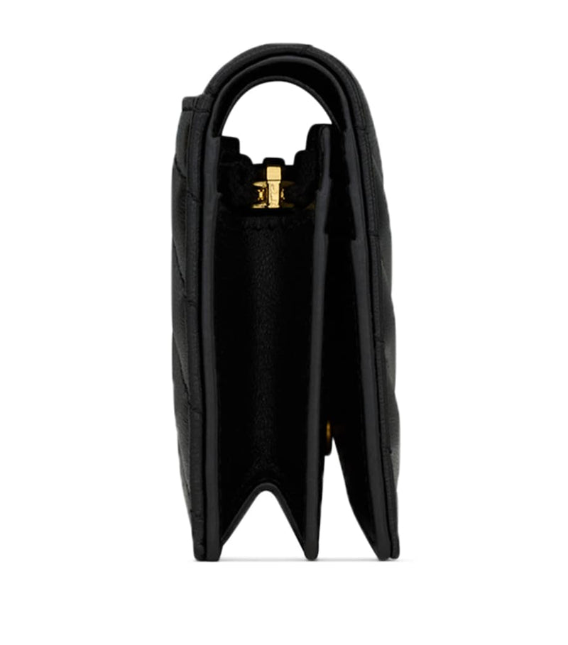 Saint Laurent Monogram Metalassé bifold wallet 11x9cm, imported from the UK