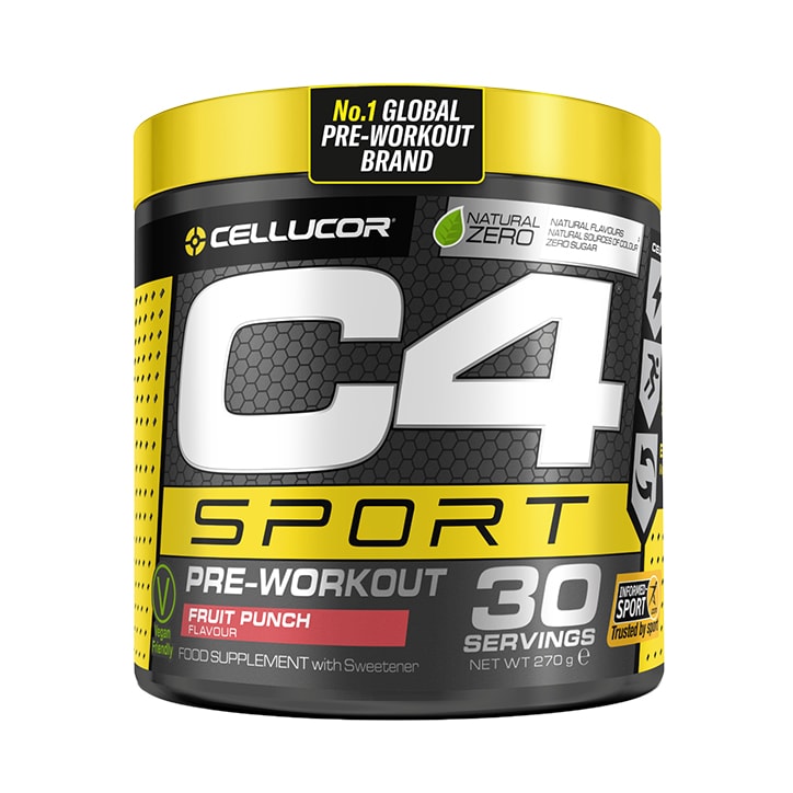 Cellucor C4 Sport Pre-Workout Fruit Punch 270g Pre Workout Supplements Holland&Barrett Fruit Punch  