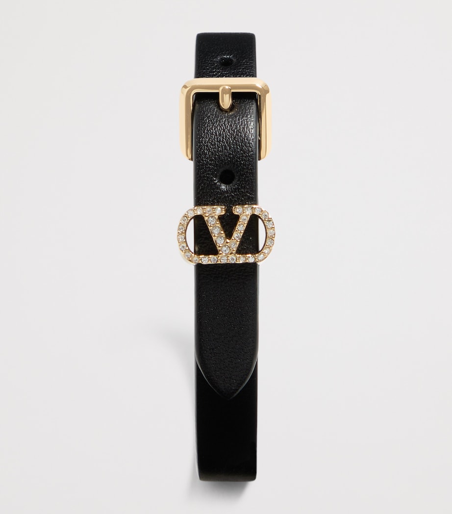 Valentino Garavani VLogo Ovalette bracelet with crystals (British brand)