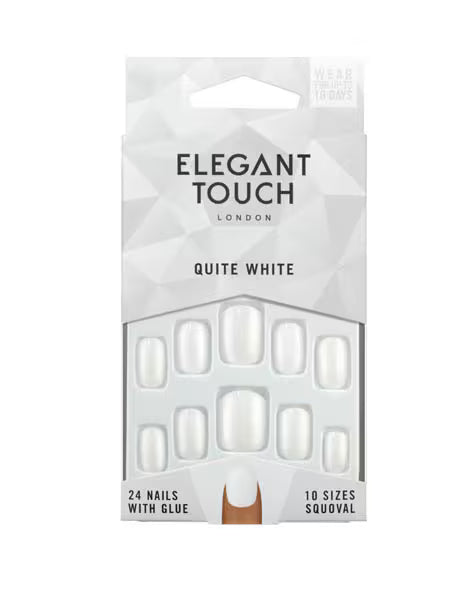 Elegant Touch Core Polish quite white false nails, British product