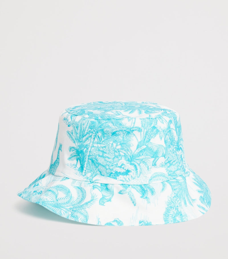 Marie Raxevsky jungle print bucket hat, imported from the UK