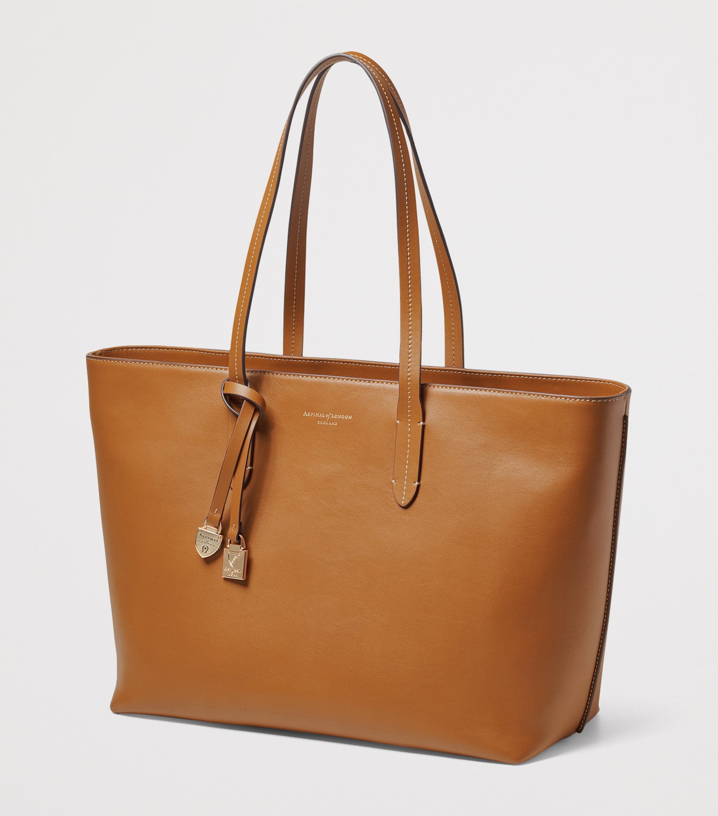 Aspinal of London leather East West tote bag - British product