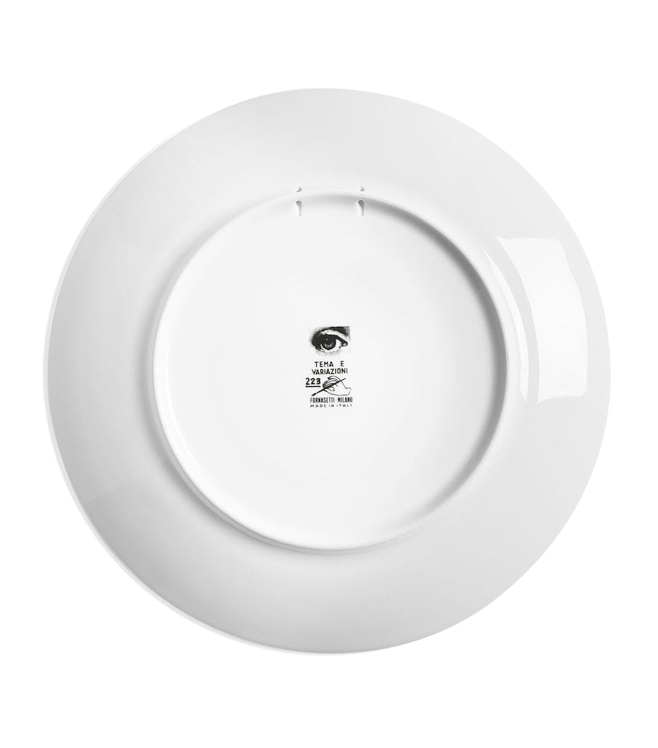 Fornasetti Tema e Variazioni No. 223 wall plate 26cm - British product