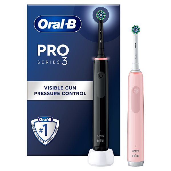 Oral-B Pro 3 3900 Cross Action Electric Toothbrush Duo Pack GOODS Superdrug   