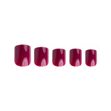 Invogue Wine Red Square Nails - Pack of 24 GOODS Superdrug   