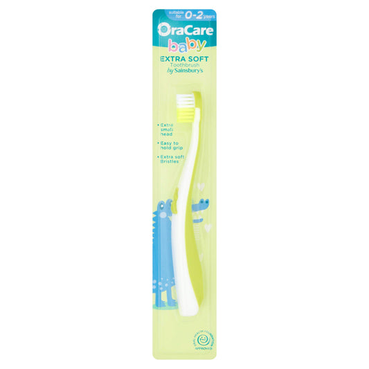 OraCare+ Baby Extra Soft Toothbrush 0-2 Years Age 0-2 Sainsburys   