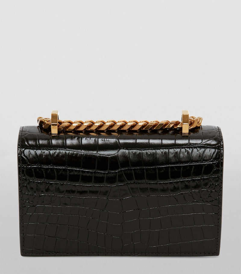 Alexander McQueen leather jewelled satchel, imported from the UK