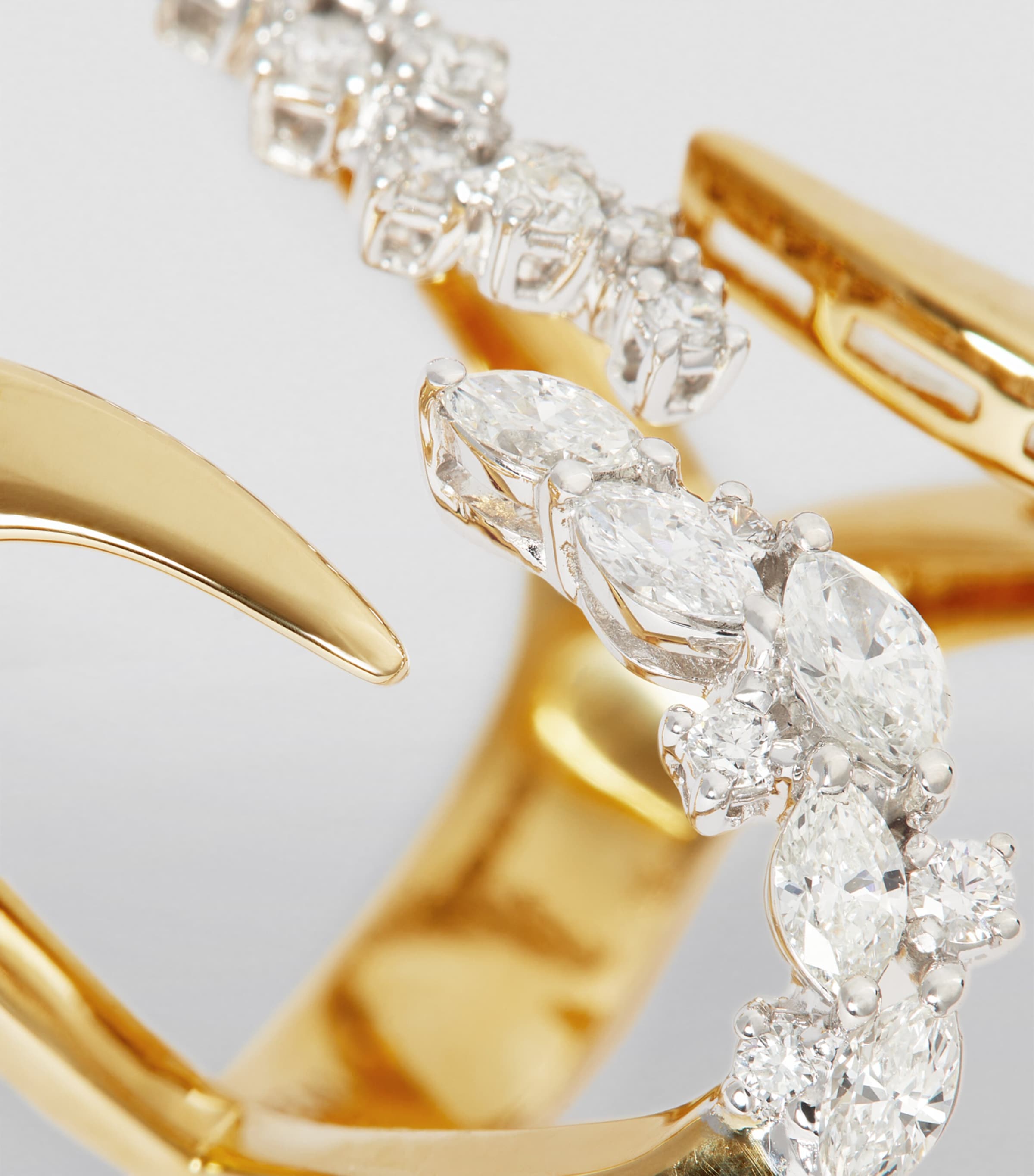Yeprem Golden Strada stackable ring 18kt yellow gold diamonds (British brand)