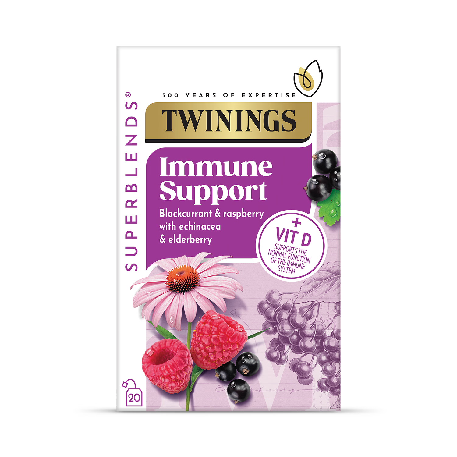 Twinings Herbal Tea Immune Support 20 Bags (British brand)