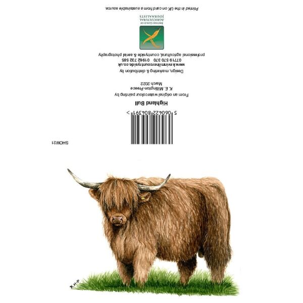 Kevin Milner Highland Bull Card GOODS Superdrug   