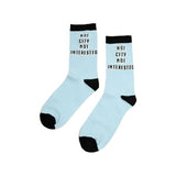 Kids Not City Not Interested Socks (4 -6.5) GOODS Superdrug   