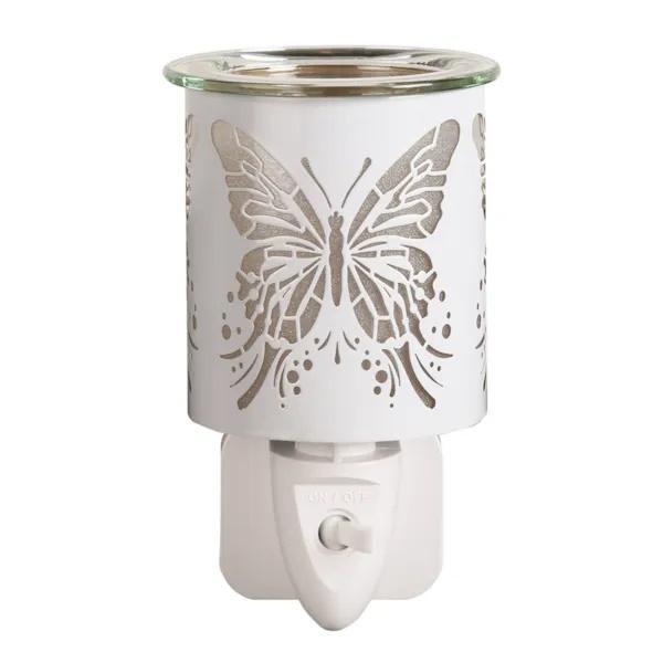 Aroma electric wax melter white butterfly 13cm, imported from the UK
