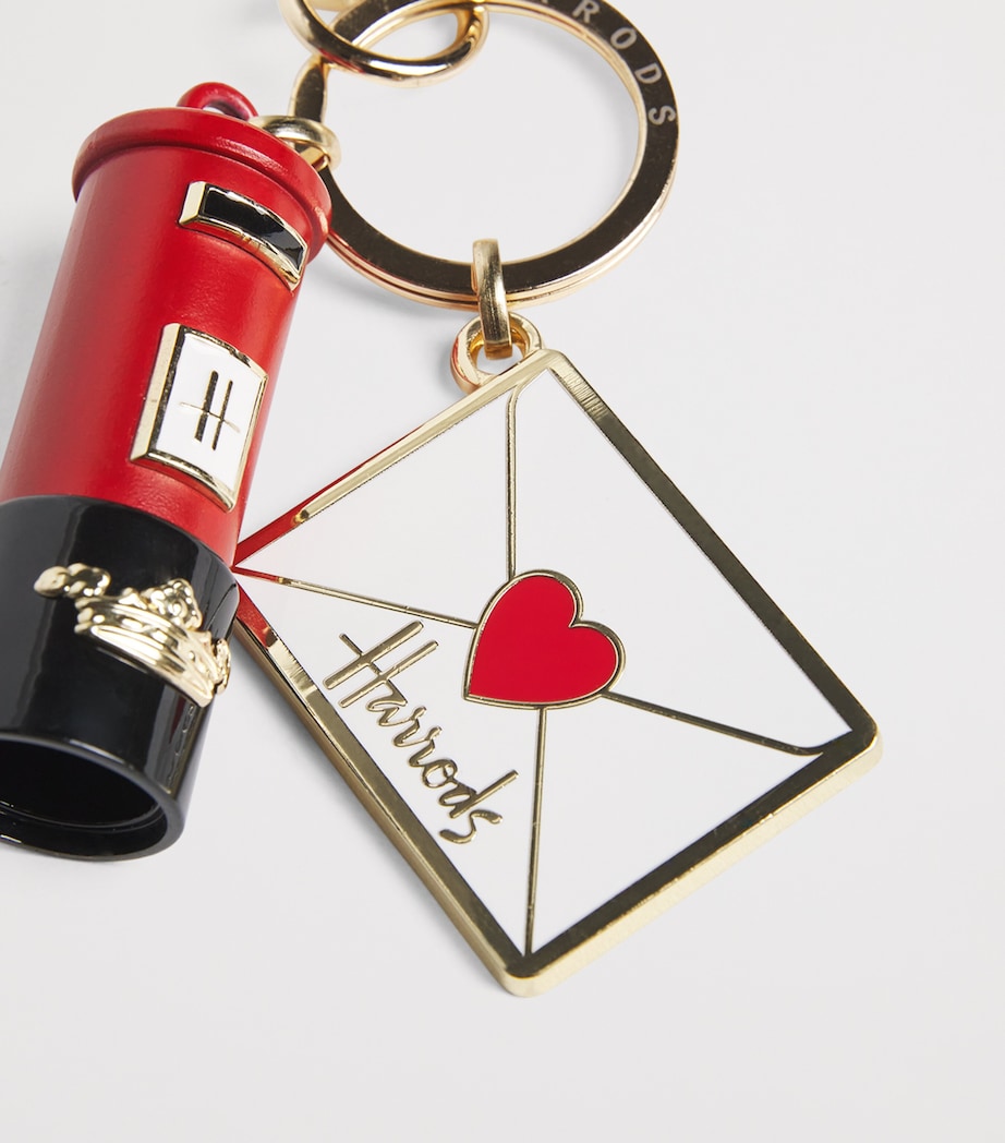 Harrods metal post box and letter keyring, imported from the UK