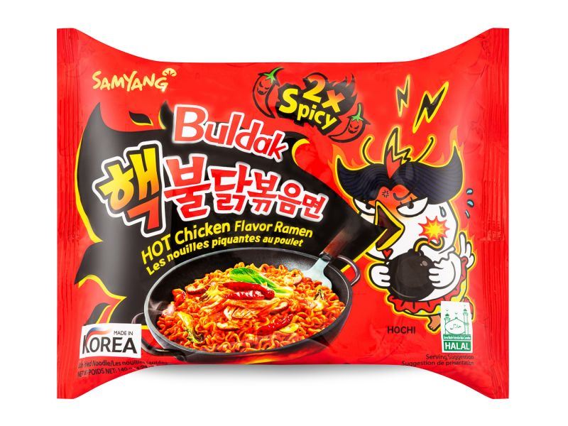 Samyang Buldak 2x Spicy hot chicken ramen, UK version