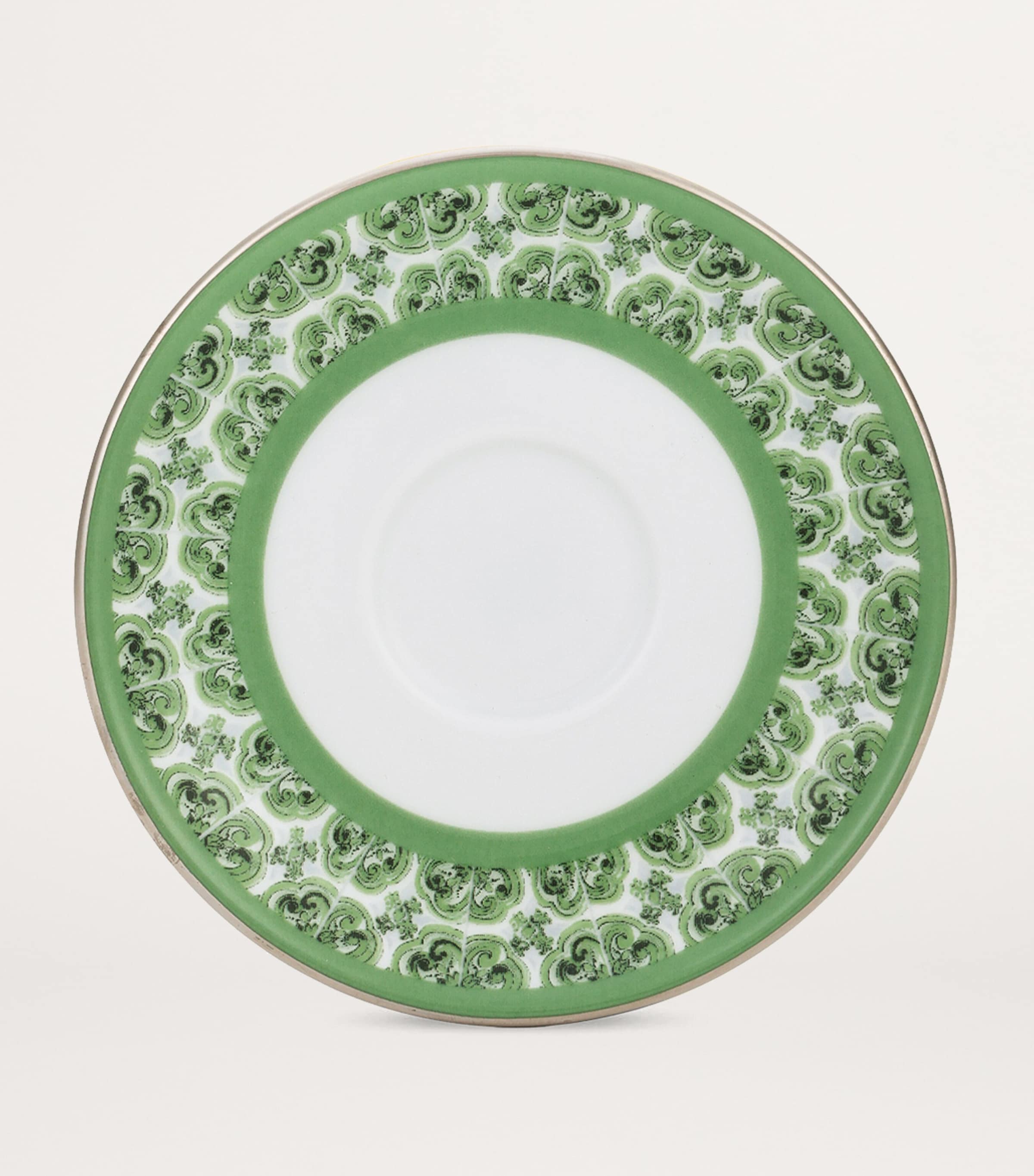 Dolce&Gabbana porcelain coffee cup and saucer with geometric print - British product
