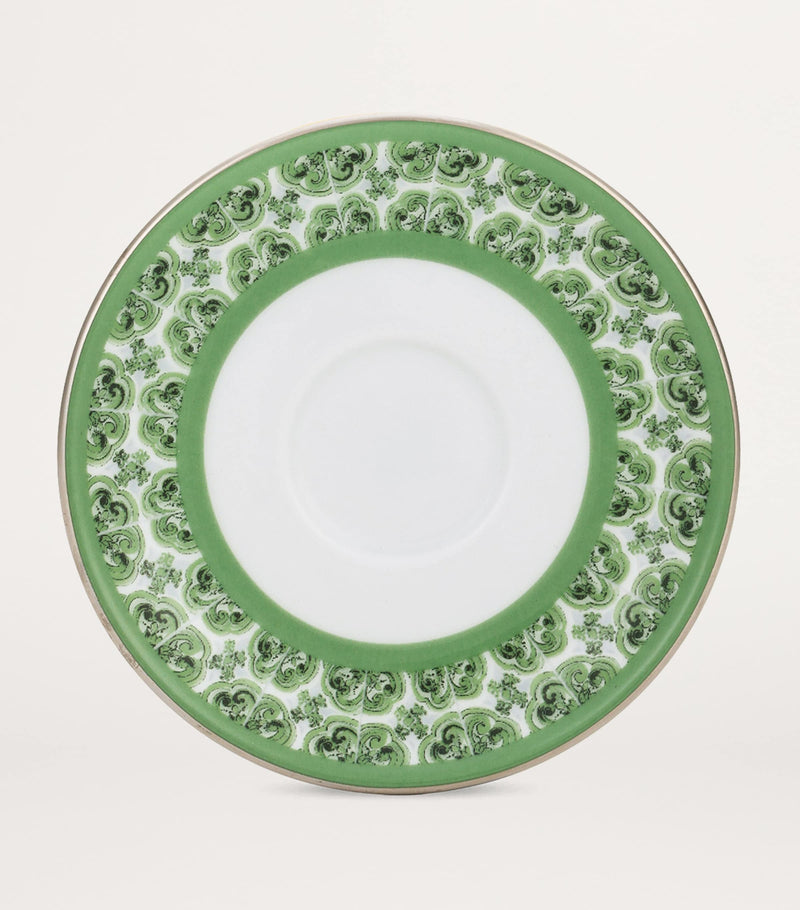 Dolce&Gabbana porcelain coffee cup and saucer with geometric print - British product