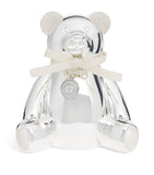 Harrods silver-plated bear money box, UK version