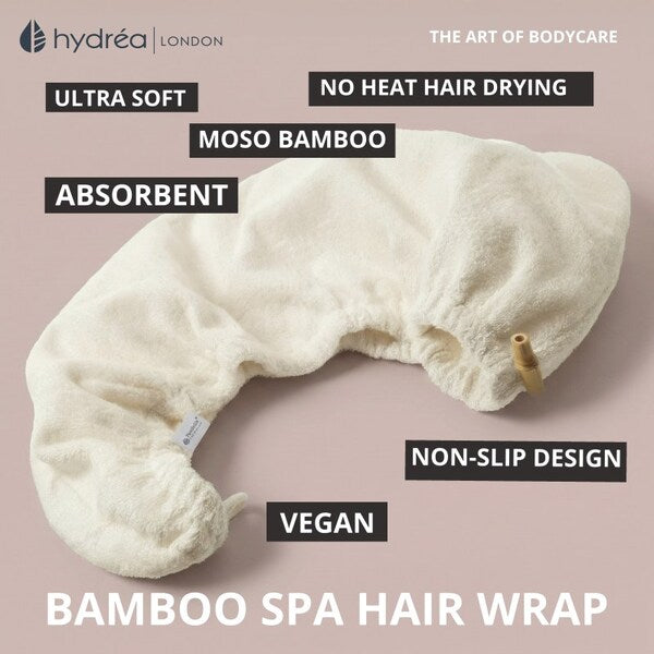 Hydrea London Hair Drying Wrap Bamboo Microfiber, UK version