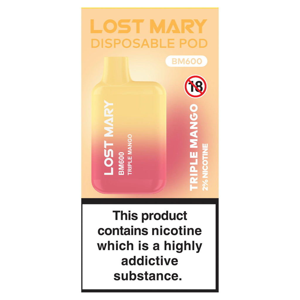 Lost Mary Disposable Pod BM600 Cherry Ice 20mg