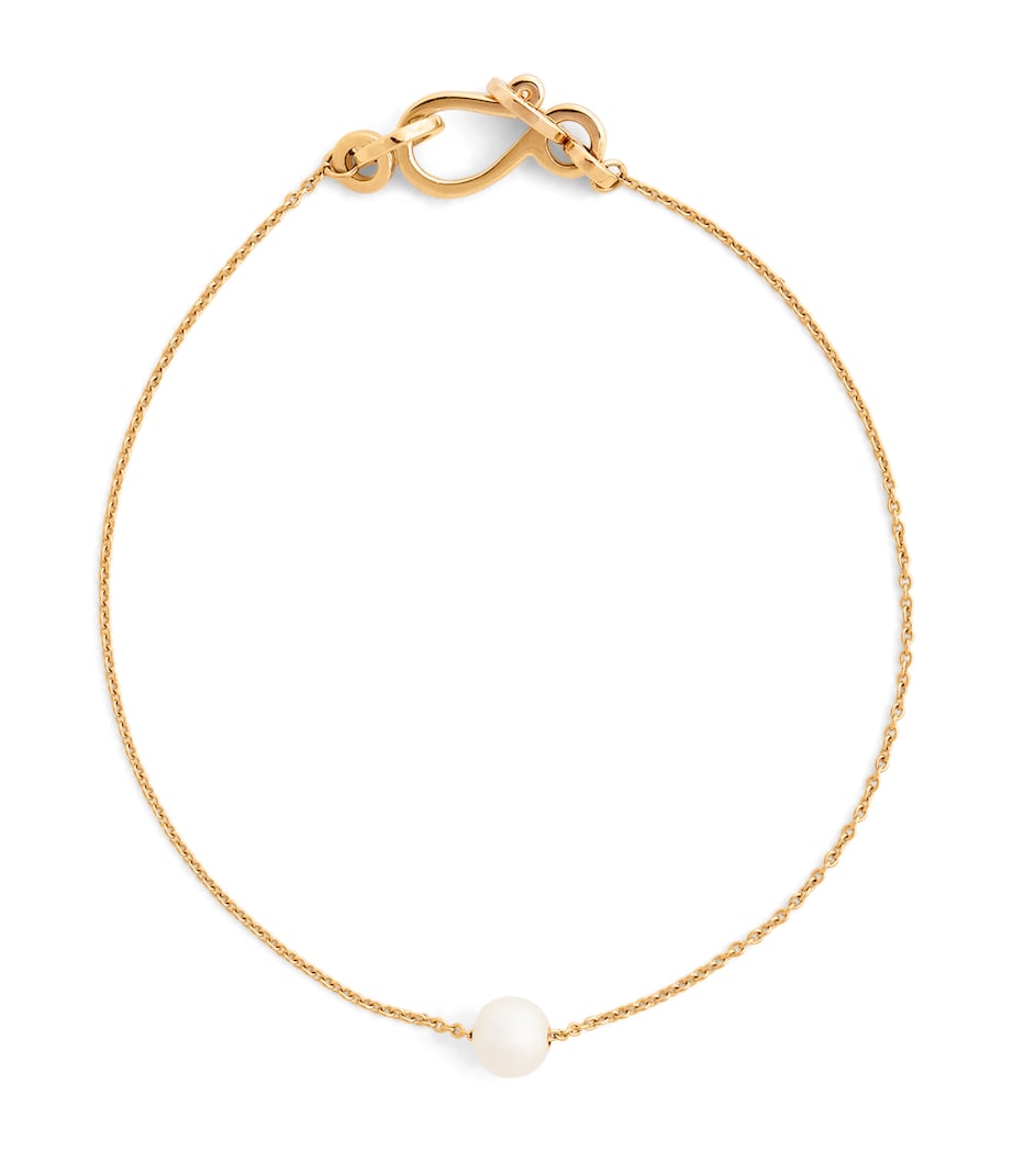 Sophie Bille Brahe Stella bracelet pearl yellow gold (British brand)