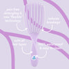 Nature Spell Flexi Flow Detangler Brush Purple, UK version