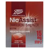 Boots NicAssist Translucent 15mg Patch Step 2 (7 Patches) GOODS Boots   