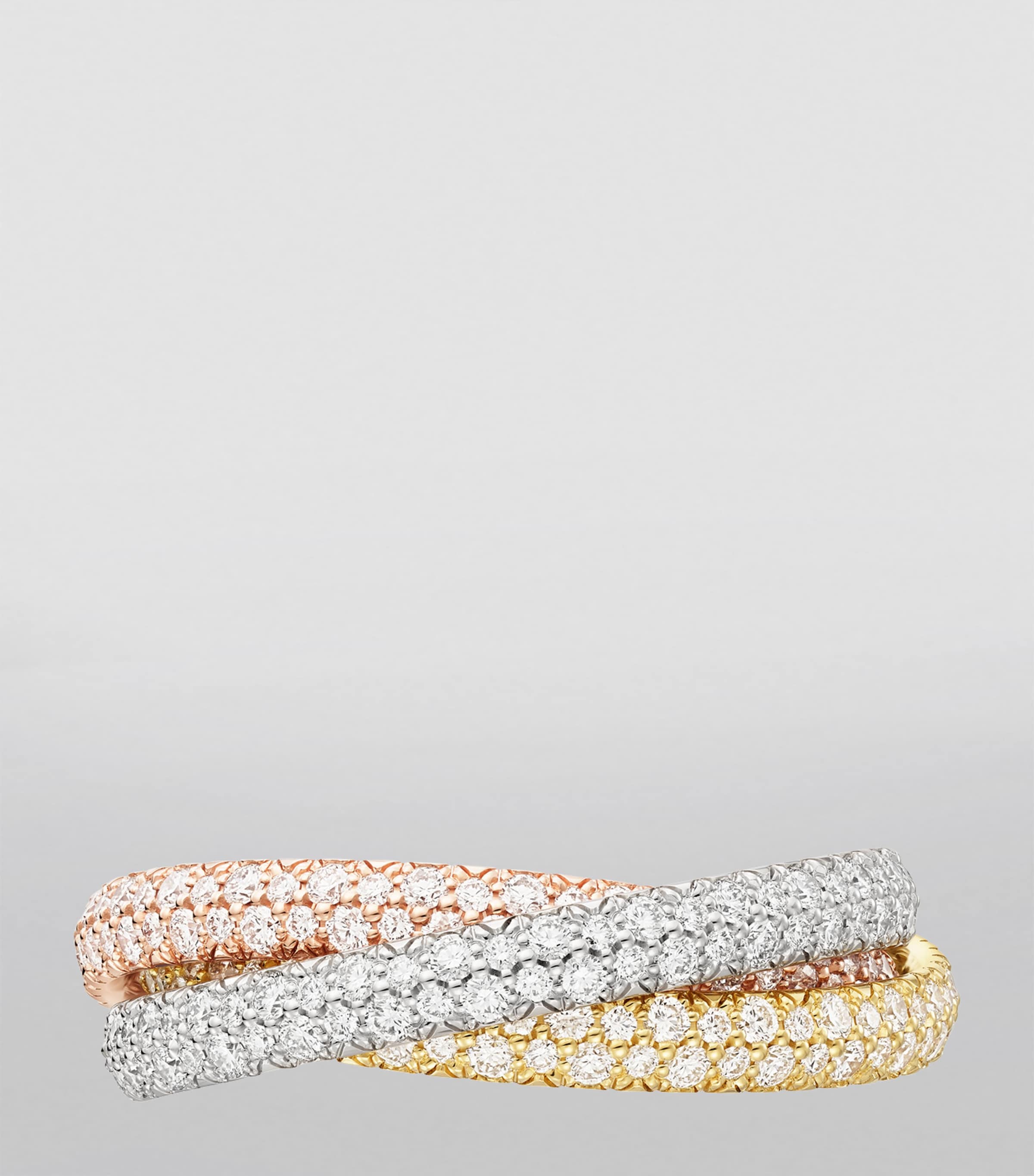 Cartier Trinity ring diamond white yellow rose gold luxury jewelry imported from the UK
