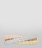 Cartier Trinity ring diamond white yellow rose gold luxury jewelry imported from the UK