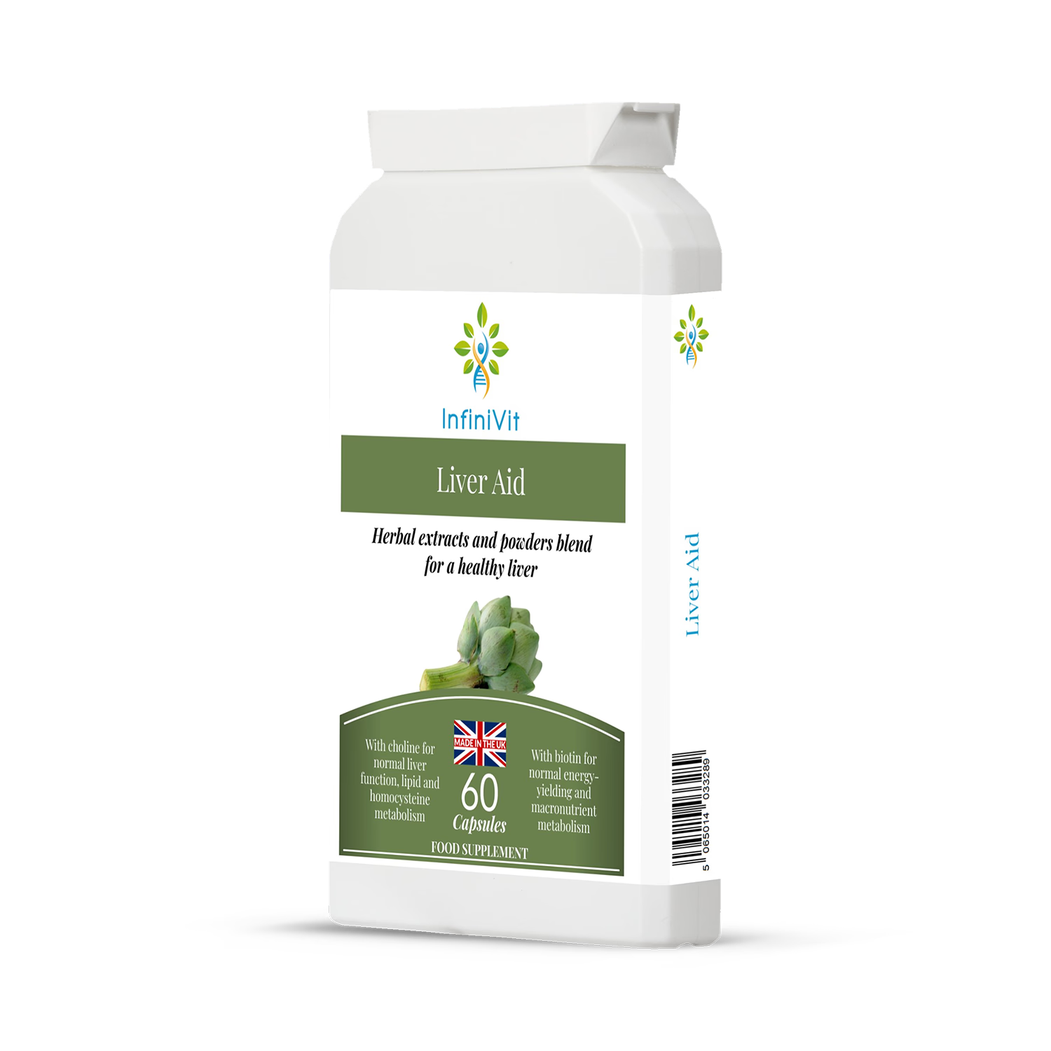InfiniVit Liver Aid supplement 60 capsules, UK version
