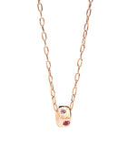 Pomellato Iconica pendant necklace rose gold gemstones, UK version
