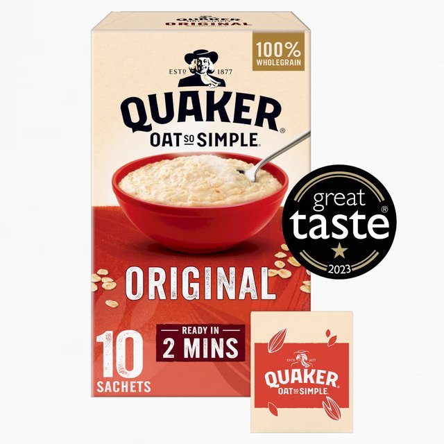 Quaker Oat So Simple Original Porridge Sachets Cereal   10 per pack Cereals M&S   