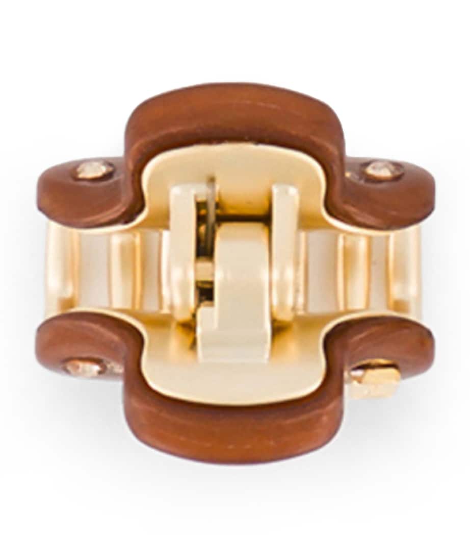 Alexandre de Paris gold-plated mini claw hair clip 1.8cm, UK version