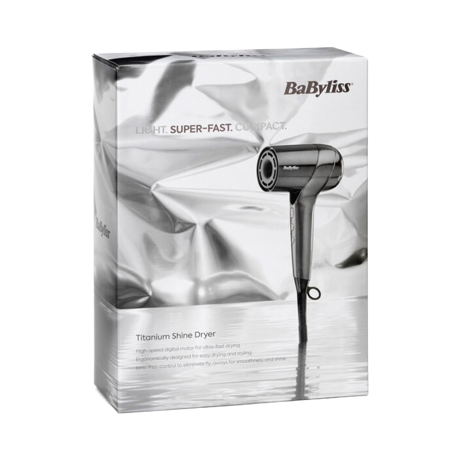 BaByliss Titanium Shine hair dryer, imported from the UK