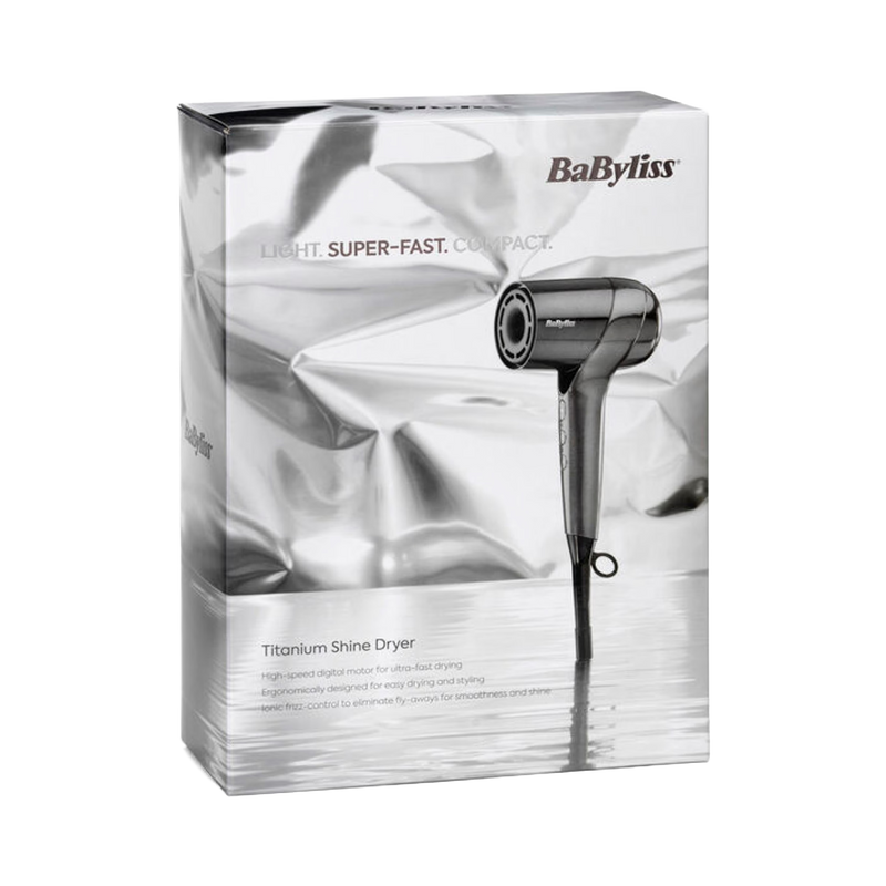 BaByliss Titanium Shine hair dryer, imported from the UK
