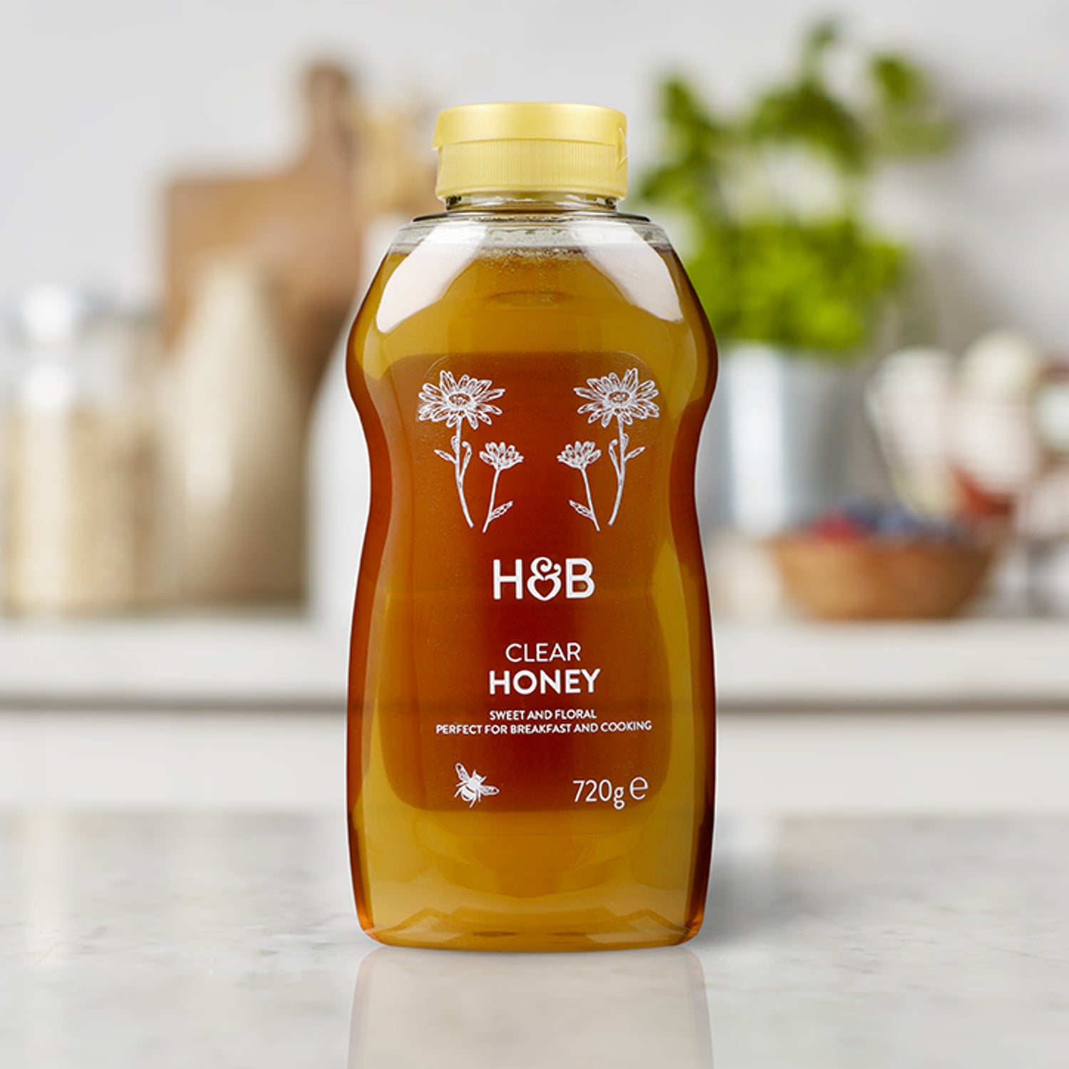 Holland & Barrett Pure Clear Honey 720g jar, UK version