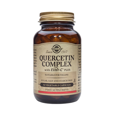 Solgar Quercetin Complex Immununterstützung Nahrungsergänzungsmittel 50 vegetarische Kapseln
